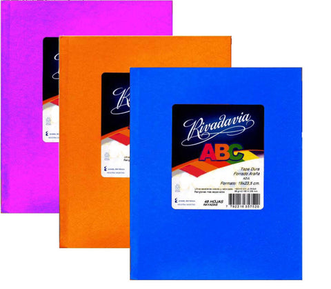 CUADERNO  ABC  RIVADAVIA 19x23 50H  RAYADO =