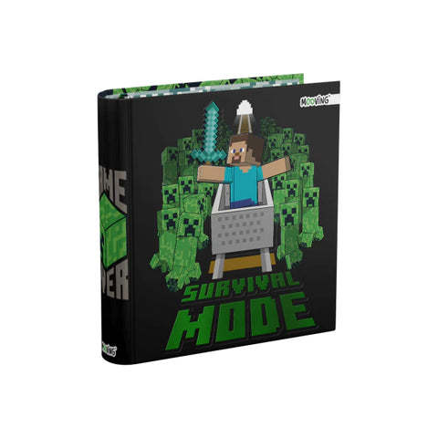 CARPETA MOOVING ESCOLAR 3X40 MINECRAFT 2