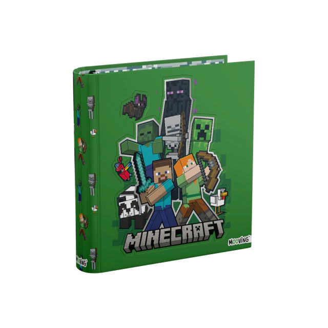 CARPETA MOOVING ESCOLAR 3X40 MINECRAFT 3