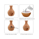 JARRON HUMIDIFICADOR AROMATIZADOR c/LUZ LED Recargable