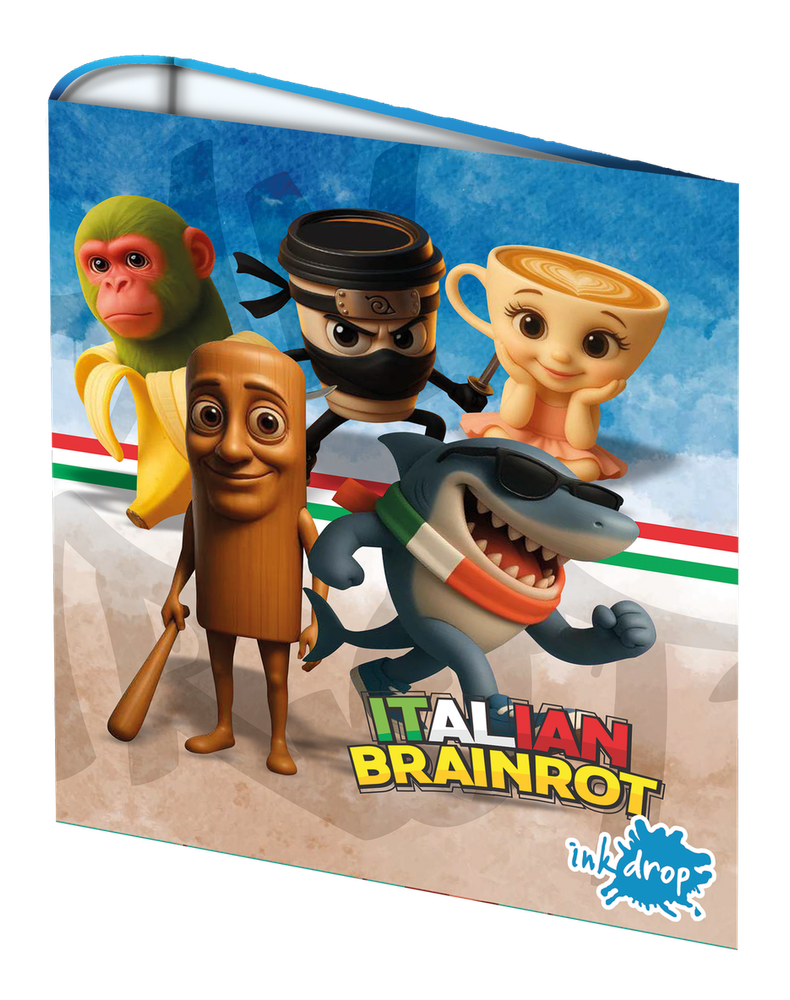 CARPETA INKDROP ESCOLAR 3X40 BRAINROT Italian - libreriaoasis.com