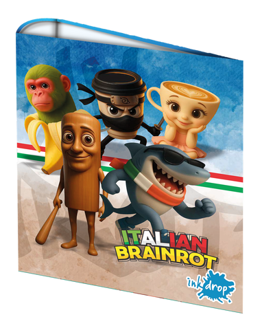 CARPETA INKDROP ESCOLAR 3X40 BRAINROT Italian - libreriaoasis.com