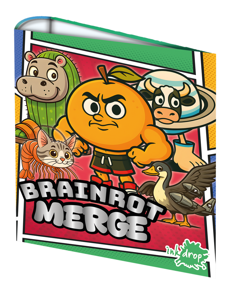 CARPETA INKDROP ESCOLAR 3X40 BRAINROT Merge