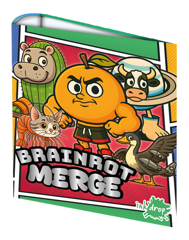 CARPETA INKDROP ESCOLAR 3X40 BRAINROT Merge
