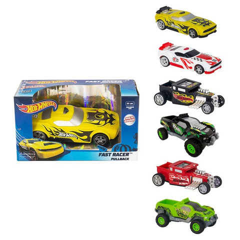 HOT WHEELS AUTO FAST RACER PULL BACK 13CM