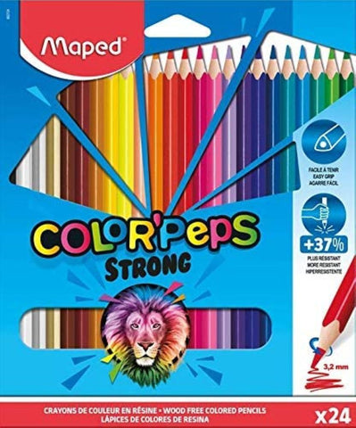Lapices de colores Largos Strong Color´Peps Color x24 - libreriaoasis.com