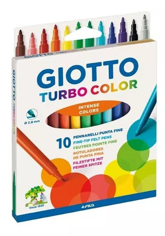 MARCADORES GIOTTO TURBO x 10 colores