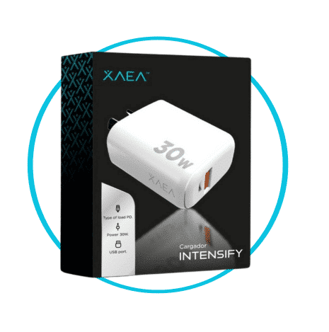 ADAPTADOR CARGADOR XAEA INTENSIFY 30W 1 USB TIPO C
