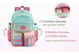 MOCHILA TALBOT POCKET PRO ROSA - libreriaoasis.com