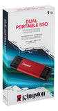 DISCO EXTERNO SSD KINGSTON 1TB PORTABLE DUAL