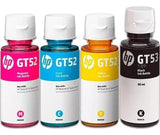 TINTAS HP GT 52 y 53 PACK DE 4 COLORES ORIGINALES