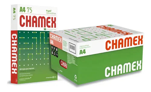 RESMA  A4 CHAMEX 75G - CAJA X 5 UNIDADES