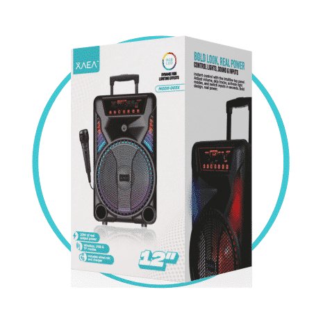 PARLANTE XAEA 12 PULGADAS KARAOKE LED RGB