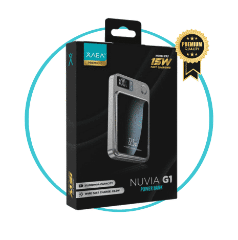 POWER BANK INALAMBRICO XAEA NUVIA PREMIUM NEGRO