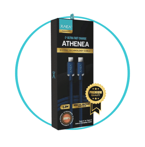 CABLE XAEA ATHENEA TIPO C-C DEEP BLUE