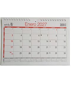 CALENDARIO PLANIFICADOR 2027 NIVEL 10 15 MESES 35X22.5 (3345)
