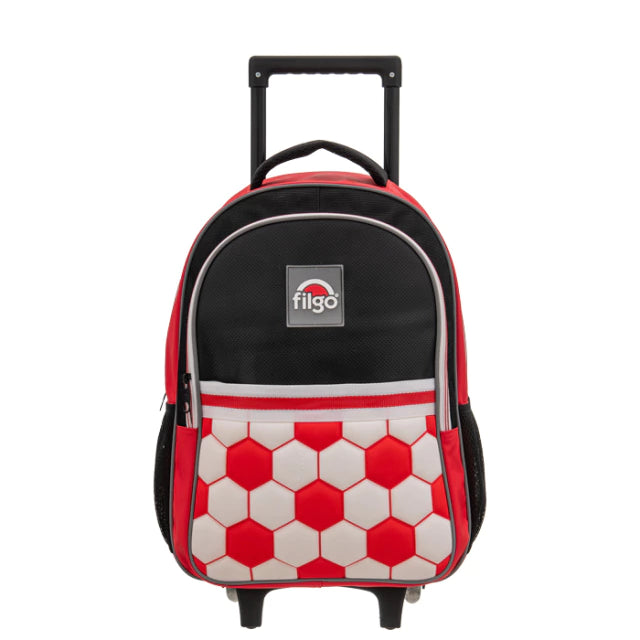 MOCHILA CARRO FILGO FUTBOL ROJA
