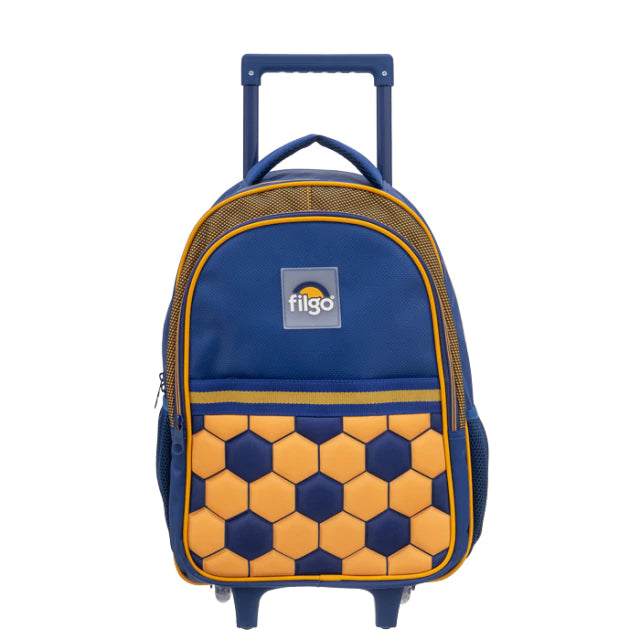 MOCHILA CARRO FILGO FUTBOL AZUL Y AMARILLA