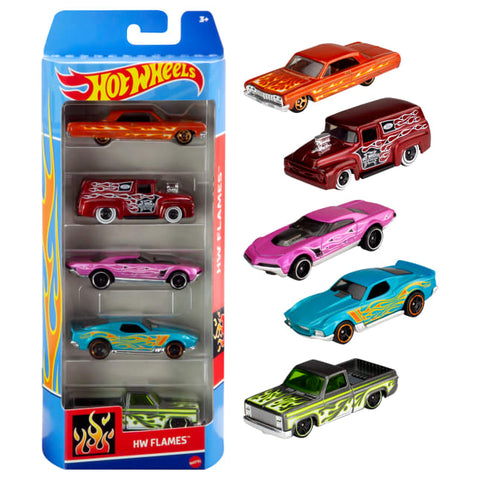 HOT WHEELS COCHES BASICOS pack x 5 unidades