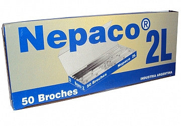  BROCHE NEPACO METAL #2L X 50 Unidades