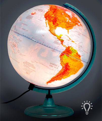  GLOBO TERRAQUEO GLOTER 30CM POLITICO C/ LUZ 307LW