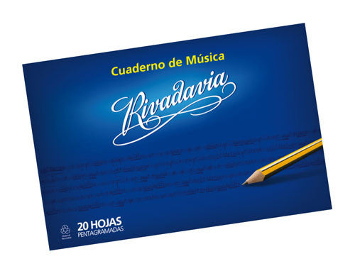  CUADERNO RIVADAVIA MUSICA T/Flexible 20h