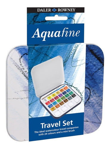 SET DE ACUARELAS AQUAFINE 24 COLORES + PINCEL